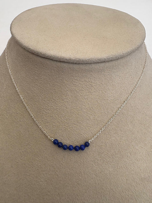 Blue Beads on Chain