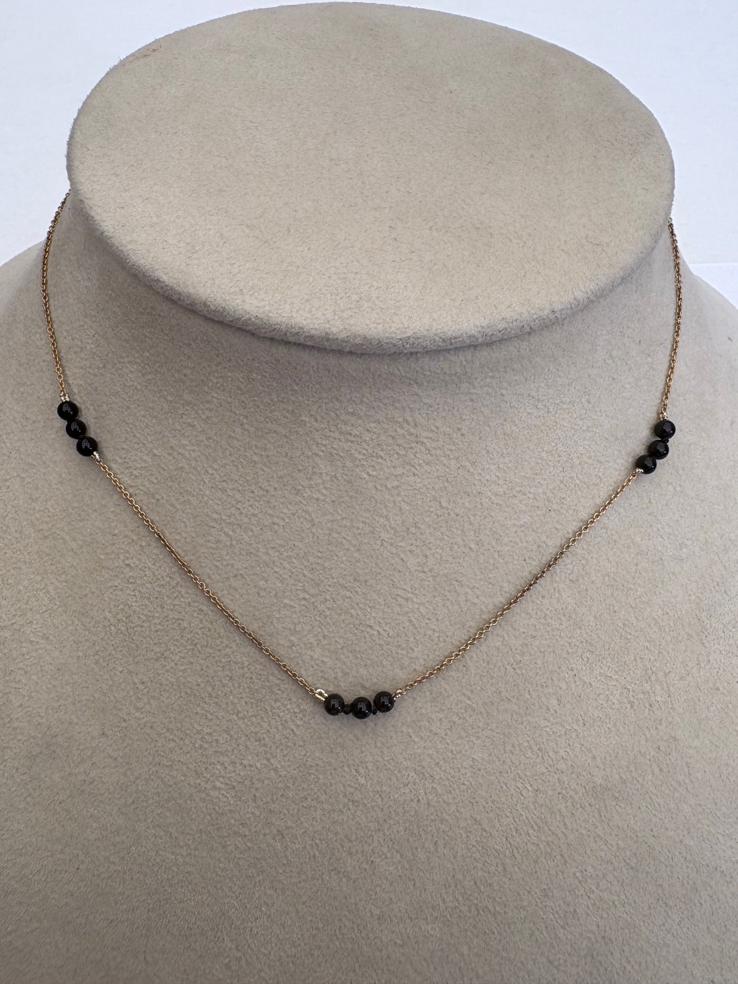 Black Multi Bead Necklace